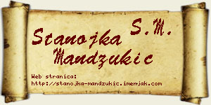 Stanojka Mandžukić vizit kartica